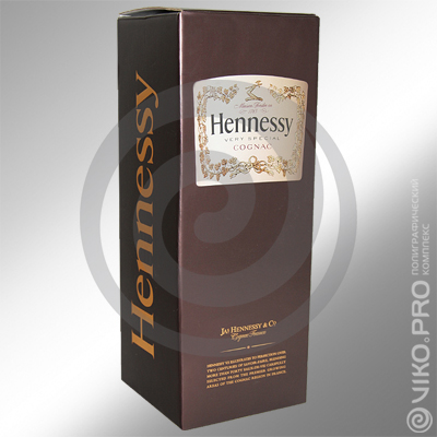Индивидуальная упаковка для коньяка "Hennessy" 90х40х195мм