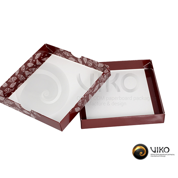 Картонная упаковка для конфет / Для конфет / Картонная упаковка для конфет "Lahav" 185*185*30 мм